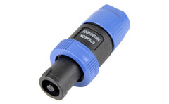 Nl4fc Speakon Blue 4 Pin Male Plug Compatible With Audio Cable Connectors