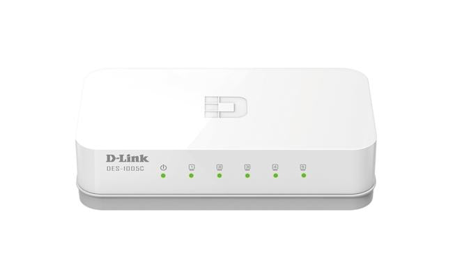 D-Link Des 1005c 5 Port 10/100 Mbps Unmanaged Desktop Switch with network switch