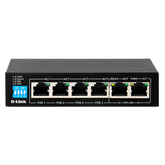 D-Link DES-F1006P-E/E 6-Port 10/100 Switch with 4 PoE Ports and 2 Uplink Ports EU Plug