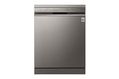 LG QuadWash Steam Dishwasher, 14 Place Settings, Platinum Silver