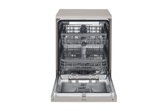 LG QuadWash Steam Dishwasher, 14 Place Settings, Platinum Silver