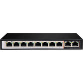 D-Link DGS-F1010P-E/B 8GE PoE+ 2GE Uplink 250m PoE Switch-KU Plug