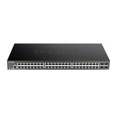 D-Link DGS-1250-52XMP 48 Ports 10/100/1000Mbps PoE+4 Ports 10G SFP+ Smart Managed Switch