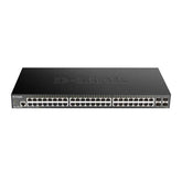 D-Link DGS - 1250 - 52XMP 48 Ports 10/100/1000Mbps PoE+4 Ports 10G SFP+ Smart Managed Switch