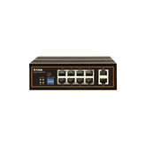 D-Link DGS-F1008P-2S 8 Port Unmanaged Industrial Gigabit PoE Switch