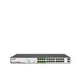 D-Link DGS - F1026P - E 250 meter 24 - Port 1000Mbps PoE Switch with 2 SFP Ports