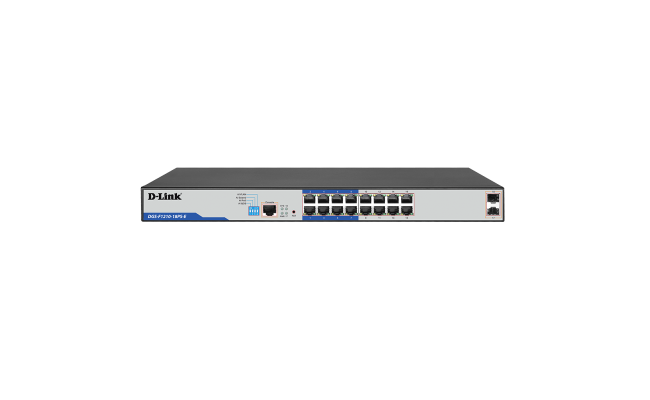 D-Link F1210 18ps E 18 Port Layer 2 Gigabit Managed Long Range PoE+ Surveillance Switch