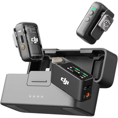 Dji Mic 2 Digital Wireless Lavalier Microphone, Noise Cancelling, 48khz 32 Bit Float Internal Recording, 820 Ft.(250m) Range, 18h Battery With Charging Case, Microphone For Camera/phone, Vlog, Streaming
