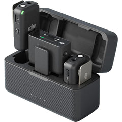 Dji Mic (2 Tx + 1 Rx + Charging Case), Wireless Lavalier Microphone, 250m (820 Ft.) Range, 15 Hour Battery, Noise Cancellation, Wireless Microphone For Pc, Iphone, Android, Record Interview, Vlogs