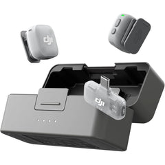 DJI Mic Mini 2 (2 TX + 1 Mobile RX + Charging Case), Lavalier Wireless Vlogging Mic for iPhone/Android/Camera, Bluetooth Microphone, Plug-And-Play, 90h Battery, Streaming, Noise Cancelling