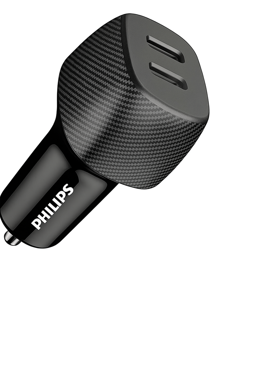 Golden Connector Philips 60W Dual Port USB - C Car Charger, 20V Universal Car Charger, without cable