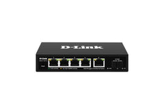 D-Link Dms F106TS 5 Port 2.5g with 1 Port SFP+ Web Management Desktop Switch with network switch