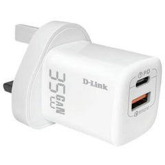 D-Link DPC-352/B 35W Dual USB Wall Charger MK Plug