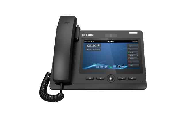 D-Link Dph 860s Video Sip Business PoE Ip Phone with 7” Multi Touch Screen with networking