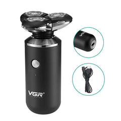 VGR Professional Rotary Shaving Machine, Waterproof, Black - V-317