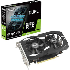 ASUS Dual GeForce RTX 3050 OC Edition 6GB GDDR6 - Graphics Card (No Power Connectors) | DUAL-RTX3050-O6G |
