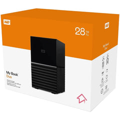 Wd My Book Duo 28tb Two Bay Desktop External Hdd Raid 0 (2x14tb) Usb 3.0 & Type C W/ Password Proteion & Auto Backup Software
