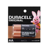 DURACELL Long Lasting AA Alkaline Battery 1.5V X2, batteries