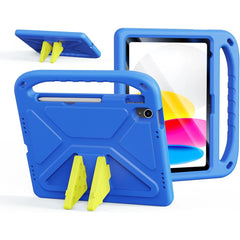 DUX DUCIS Puff Series Kids Case for Apple iPad 10 (2022)/11 (2025) – EVA Light Kids Shockproof Cover with Handle & Kickstand & Full Drop Protection – Blue