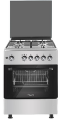 Ferre Gas Oven Full Safety, Manual Timer, 60*60 Cm, 4Burners, Grey / Dove Grey - K661MGD