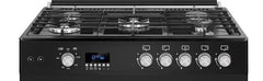 Ferre Gas Oven Full Safety, Digital Timer, 2Fan, 90*60 Cm, 2Turbo, 3Normal Burners, Black - FK962DBB