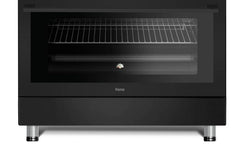 Ferre Gas Oven Full Safety, Digital Timer, 2Fan, 90*60 Cm, 2Turbo, 3Normal Burners, Black - FK962DBB
