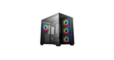 DeepCool CG530 4F Panoramic ATX Mid-Tower Case – Black, Tempered Glass, 4x ARGB Fans