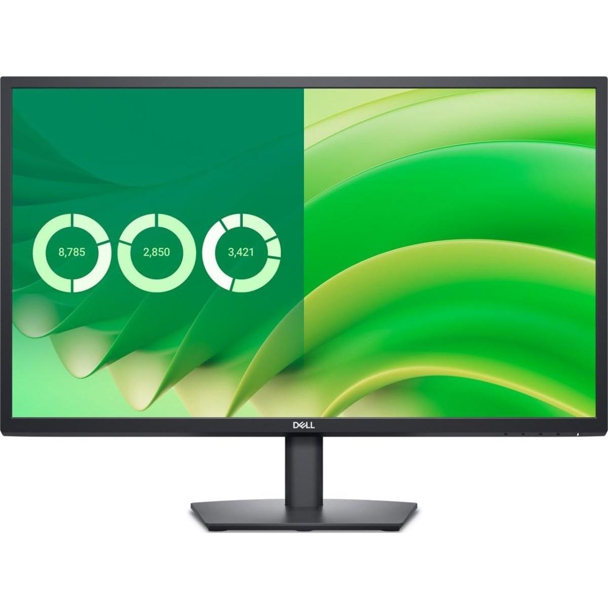 Dell E2725H Essential Flat Monitor 27" FHD VA @75HZ, 5ms GTG (Fast) Wide viewing angle Slim Bezel Display w/ DP, VGA - Black | E2725H | - CompuMe