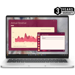 Dell Pro 14 Plus, Metallic Finish Laptop, 14" FHD+ IPS, Intel Core Ultra 5 processor 235U vPro, 16GB DDR5, 512GB M.2 NVMEe SSD, Intel Integrated Graphics - Platinum Silver (3 Years Warranty) | Dell Pro 14 Plus PB14250 |