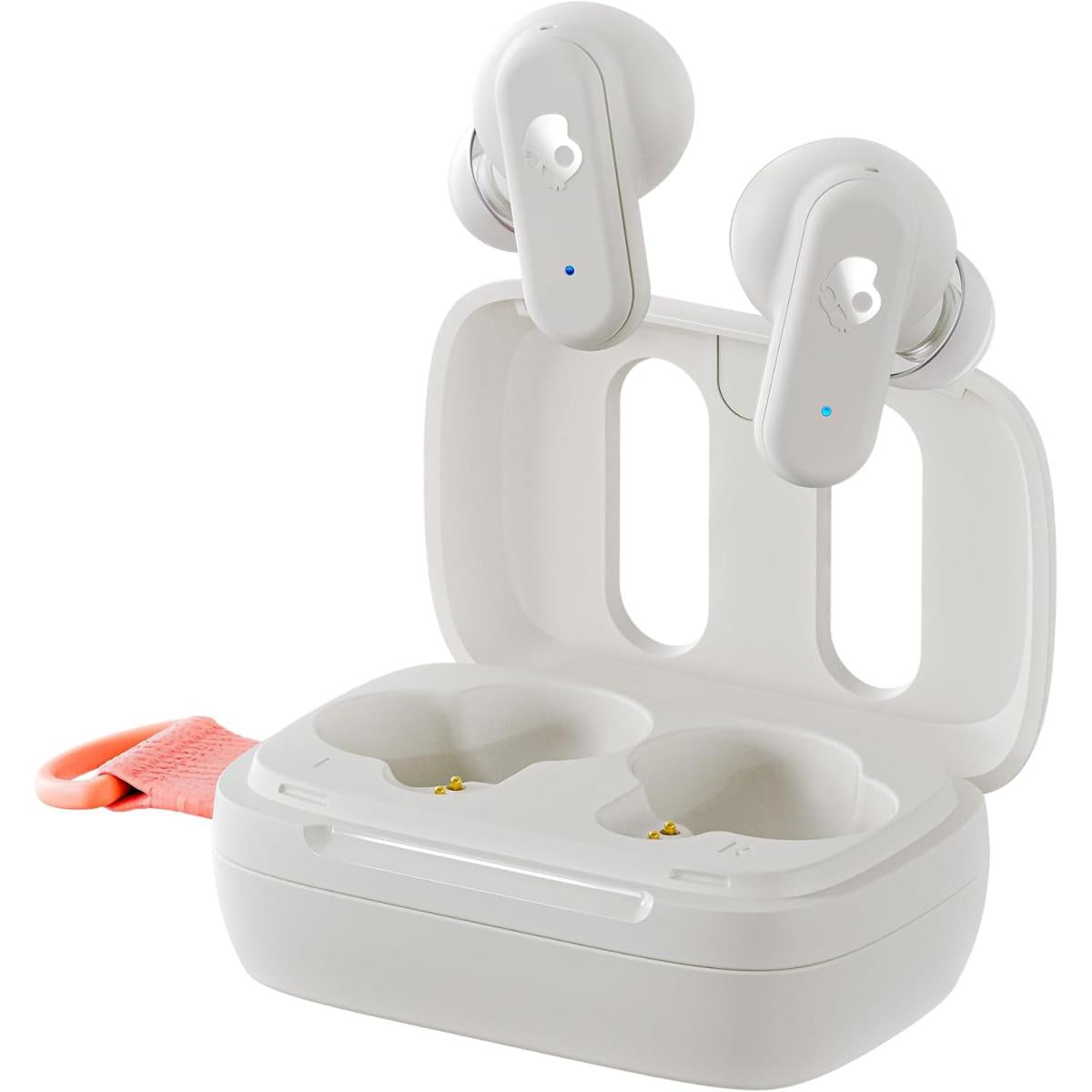 Skullcandy Dime 3 Wireless Earbuds, Bluetooth Headphones, Noise Isolating Fit, Up To 20 Hours Battery, Microphone For Iphone Android, Easy Carry With Integrated Lanyard Bone/orange Skullcandy Dime 3 Wireless Earbuds, Bluetooth Headphones, Noise Isolating Fit, Up To 20 Hours Battery, Microphone For Iphone Android, Easy Carry With Integrated Lanyard Bone/orange