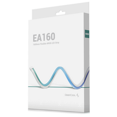 Deepcool Ea160 Argb Strip, 1600x8x16mm Light Strip Dimension, Mb Argb 3 Pin Port, Smd3535 Addressable Rgb Led, Silicone + Fpcb + Abs Material