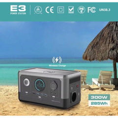 Toby’s E3 300Wh Portable Power Station 150W Max Wireless Charge 77000mAh Powerful Powerbank for Outdoor Blackout Camping