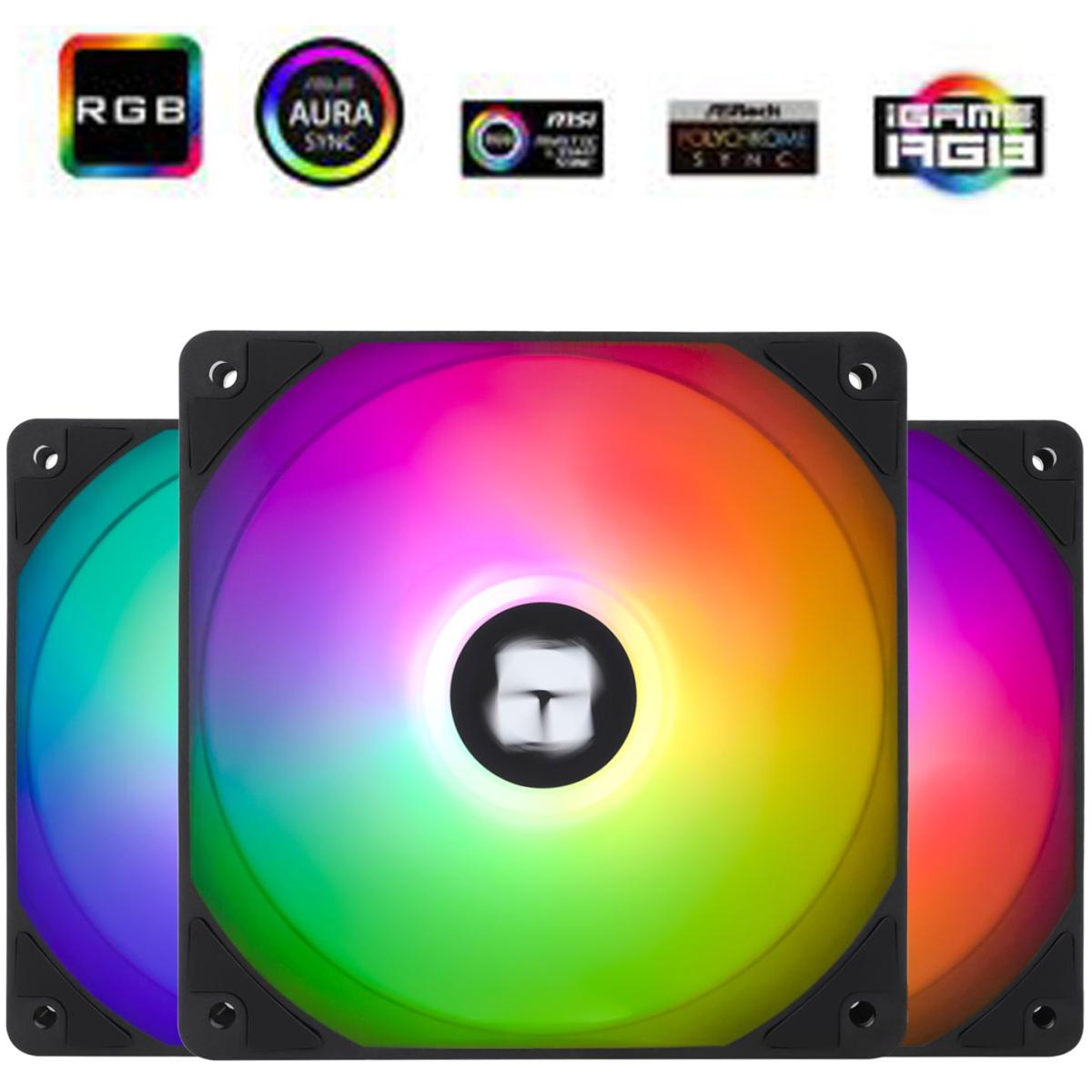 Thermalright TL-C12C-S X3 (Black / 3PIN ARGB) Balance Performance 120mm PWM Cooling Fan Kit 3in1 w/ S-FDB Bearing | TL-C12C-S X3 | Thermalright TL-C12C-S X3 (Black / 3PIN ARGB) Balance Performance 120mm PWM Cooling Fan Kit 3in1 w/ S-FDB Bearing | TL-C12C-S X3 |