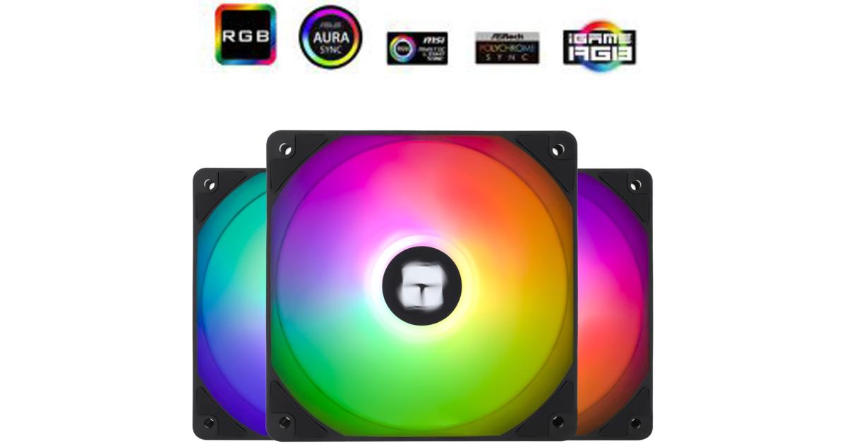 Thermalright TL-C12C-S X3 (Black / 3PIN ARGB) Balance Performance 120mm PWM Cooling Fan Kit 3in1 w/ S-FDB Bearing