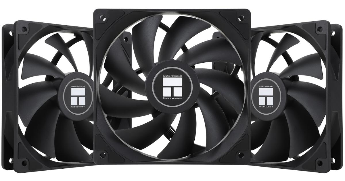 Thermalright TL-C12C X3 (Black / Non-LED) Balance Performance 120mm PWM Cooling Fan Kit 3in1 w/ S-FDB Bearing
