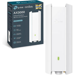 Tp Link Eap650 Outdoor Ax3000 Indoor/outdoor Wifi 6 Access Point, Superior Wifi 6 Speeds, Higher Network Efficiency, 160 Mhz Bandwidth Channel, Long Range Coverage, Omada Mesh Technology, White