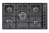 DR E95-545 90 cm Black Gas Oven with 5 Burners