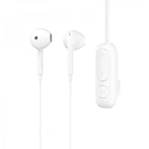 WiWU BE313 Bluetooth Wired Earphone with strong Magnetic Clamp Sports Earbuds Stereo Sound HiFi Wired Headphone with Mic Up to 11 Hours - White