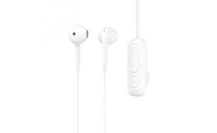 WiWU BE313 Bluetooth Wired Earphone with strong Magnetic Clamp Sports Earbuds Stereo Sound HiFi Wired Headphone with Mic Up to 11 Hours - White