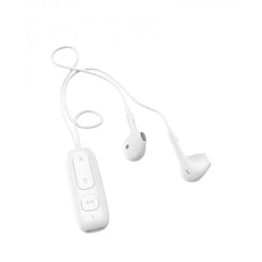 WiWU BE313 Bluetooth Wired Earphone with strong Magnetic Clamp Sports Earbuds Stereo Sound HiFi Wired Headphone with Mic Up to 11 Hours - White