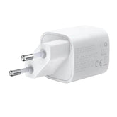Choetech Fast Wall Charger, USB & Type C Pd, 33Watts, White - PD5006