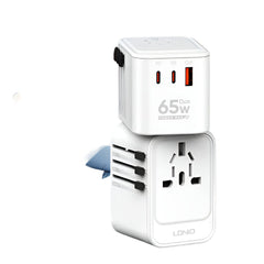Ldnio Fast Wall Charger Adapter GaN, 65Watts, White - Z6