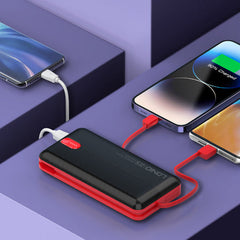 Ldnio Power bank 74Watts, 20000Mah, White & Red - PQ24