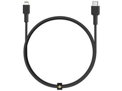 Aukey Impulse MFI Braided Nylon USB C To Lightning Cable, 1.2 M, Black - CB-CL1