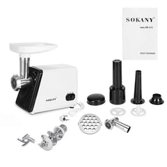 Sokany Meat Grinder, 2500Watts, White - SK-312