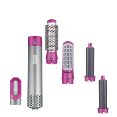 Enzo Hair Styler Hot Air Brush, 1000Watts, Pink - EN-6206