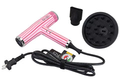 Enzo Hair Dryer with Curly, 2000Watts, Silent, Pink - EN-1801