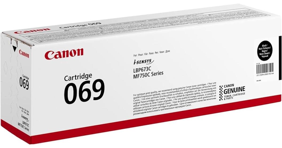 Canon TONER CANON 069 BLACK MF754 Series and LBP752 Series (EP - 069B) with toners and inks canon toners ink