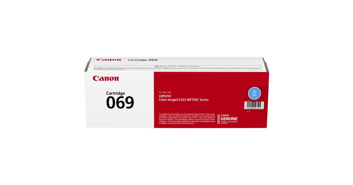 TONER CANON 069 CYAN MF754 Series and LBP752 Series (EP-069C) - CompuMe