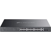 TP-Link Omada ES228GP 28-Port Gigabit Easy Managed Switch with 24-Port PoE+, 2× Gigabit SFP Slots, 250W Power Budget, QoS, PoE Auto Recovery, Port Isolation, Centralized Cloud Management